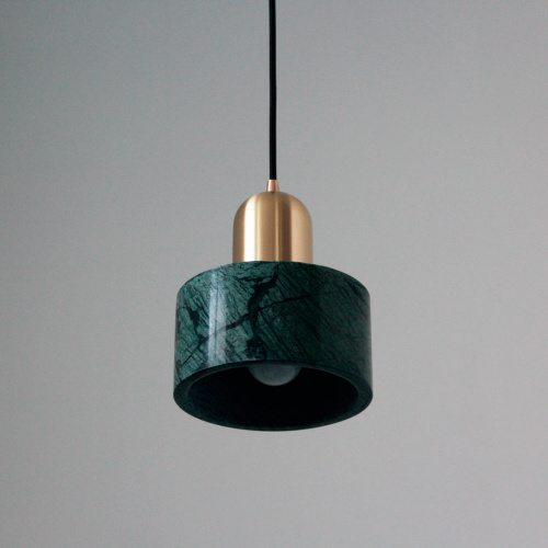 Подвесной светильник Cloyd ANTUAN P1 / Ø15 см - латунь светл. - зелен.мрамор (арт.10931) фото 2