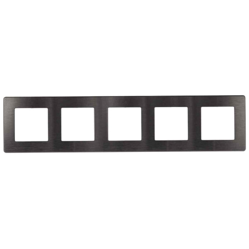 Рамка 5-постовая ЭРА 12 сатин графит 12-5105-12 Б0052545 Рамка 5-постовая ЭРА 12 сатин графит 12-5105-12 Б0052545