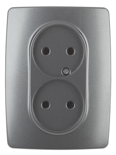 Розетка ЭРА 12 2x2P 16A 250V 12-2107-12 Б0031244 Розетка ЭРА 12 2x2P 16A 250V 12-2107-12 Б0031244