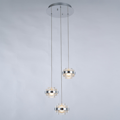 Подвесной светильник MD22030002-3A chrome/clear фото 2