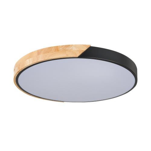 SLE200942-01 Светильник потолочный Черный, Светлое дерево/Белый LED 1*45W 3000K/4000K/6000K FESTA фото 12