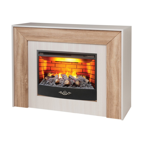 Электрокамин RealFlame Jersey 25,5 WT с очагом 3D Firestar 25,5 фото 2