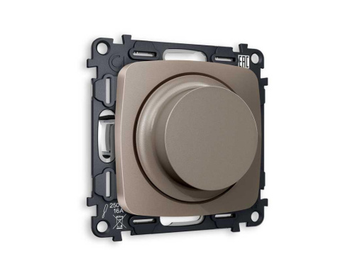 Комплект механизма светорегулятора универсального AMBRELLA VOLT OMEGA Темная бронза матовый 25-600W/LED 5-300W QUANT (OP6355, VM136) MO635510