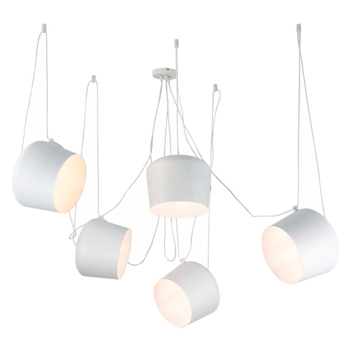 SLE120653-05 Светильник подвесной Белый/Белый E27 5*40W TRIESTE фото 4