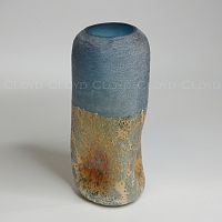 Ваза Cloyd арт.50138 / выс. 37 см - синее стекло / серия 1659