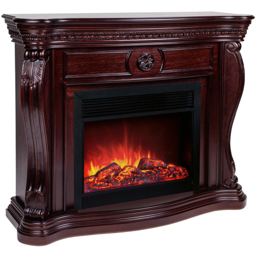 Каминокомплект BARCELONA/БАРСЕЛОНА Античный дуб с очагом Электроочаг MOONBLAZE LUX/МУНБЛЕЙЗ фото 2