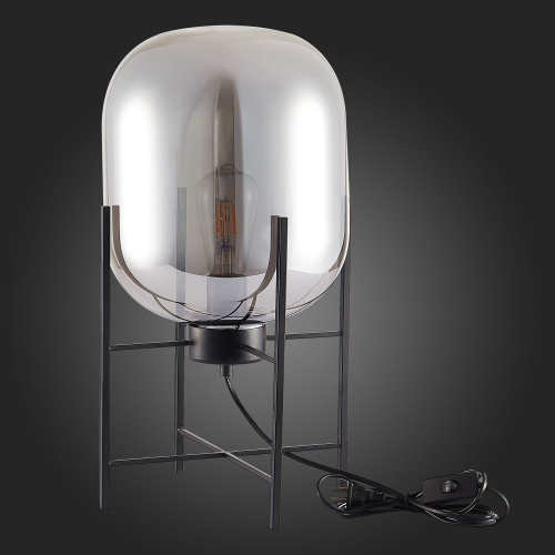 SL1050.704.01 Прикроватная лампа ST-Luce Черный/Дымчатый E27 1*40W BURASCA фото 3