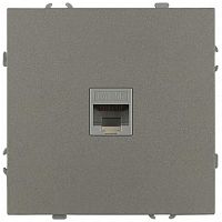 Розетка ЭРА Galaxy 15-3107-07 информационная RJ45 IP20 титан Б0070747
