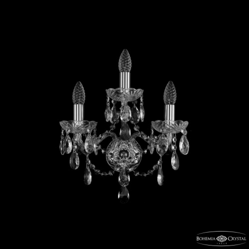 Бра хрустальные 1415B/2+1/141 Ni Bohemia Ivele Crystal (Богемия Ивеле Кристалл)