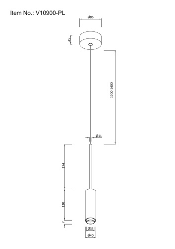 Светильник подвесной светодиодный Moderli V10900-PL Rin фото 6