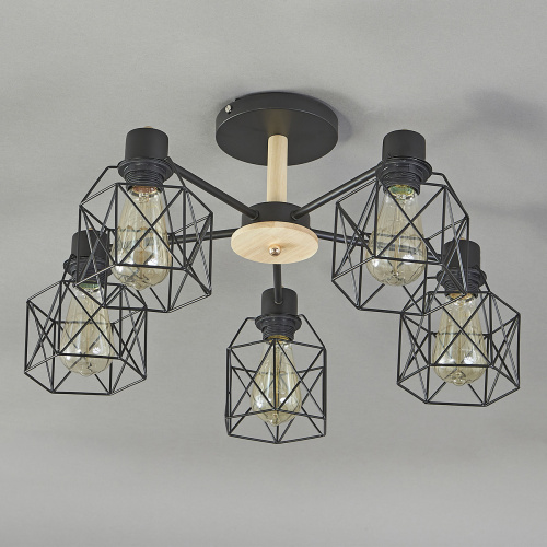 Потолочный светильник Escada 508/5PL E27*60W Black фото 2