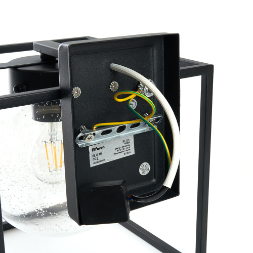 Светильник садово-парковый Feron PL711 на стену вниз  60W E27 230V, черный фото 9