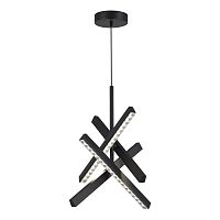 SL1018.413.04 Светильник подвесной ST-Luce черный/прозрачный LED 1*43W 4000K EUCLIDICS