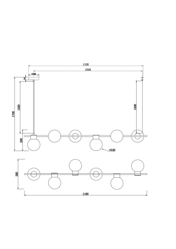 Подвесной светильник Freya FR5232PL-06B фото 4