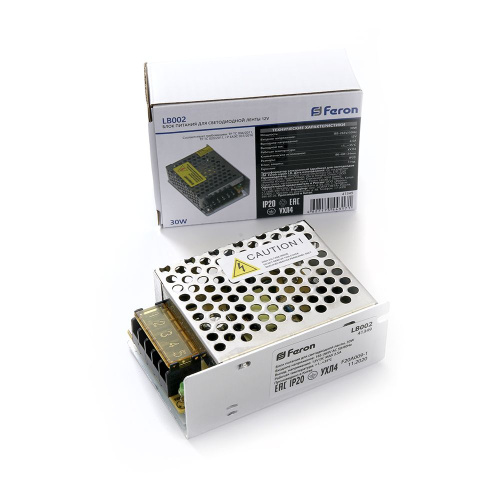 Трансформатор электронный для светодиодной ленты 30W 12V (драйвер), LB002 FERON фото 3 Трансформатор электронный для светодиодной ленты 30W 12V (драйвер), LB002 FERON фото 3