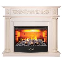 Электрокамин RealFlame Attica WT айвори с очагом 3D Firestar 25,5