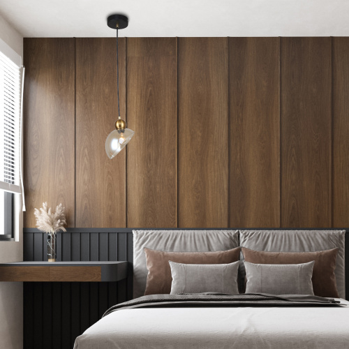 Подвесной светильник Escada 2109/1S E14*40W Black/Brass фото 3