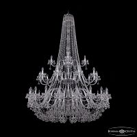 Люстра хрустальная 1409/20+10+5/530/h-203/3d Ni