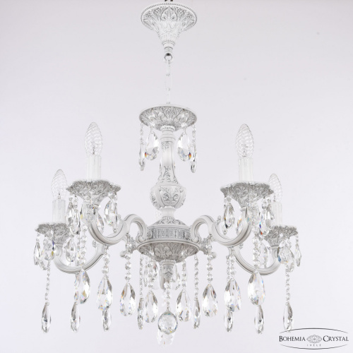 Люстра с хрустальными подвесками AL78101/5/175 A WMN Bohemia Ivele Crystal (Богемия Ивеле Кристалл)