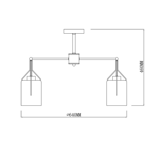 Светильник на штанге Escada 688/5P E14*40W Brass фото 6