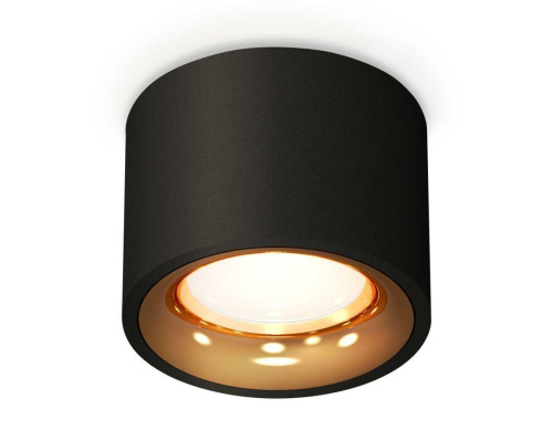 Комплект накладного светильника Ambrella light Techno Spot XS7511024 SBK/PYG черный песок/золото желтое полированное (C7511, N7014)