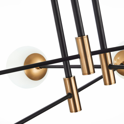 SL1203.402.06 Люстра потолочная ST-Luce Бронза,Черный/Белый E27 6*40W LIMANO фото 10