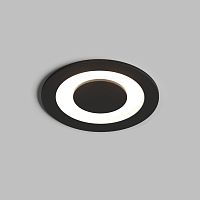 DK2500-BK Встраиваемый светильник, IP 20, 5 Вт, LED 3000, черный, алюминий
