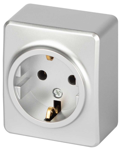 Розетка ЭРА Эксперт 11-2203-03 2P+E Schuko IP20 16A-250В ОУ алюминий Б0063020 Розетка ЭРА Эксперт 11-2203-03 2P+E Schuko IP20 16A-250В ОУ алюминий Б0063020