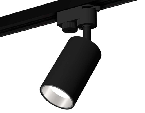Комплект трекового светильника Ambrella light Track System XT6323022 SBK/PSL черный песок/серебро полированное (A2521, C6323, N6112) фото 4