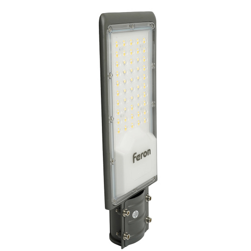 Светодиодный уличный консольный светильник Feron SP3031 30W 6400K 230V, серый фото 3
