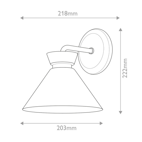 Бра Alora Mood, Арт. ALM-HALSTON-1WB-BK фото 2