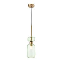 Подвесной светильник Escada 1141/1S E14*60W Antigue copper/Green