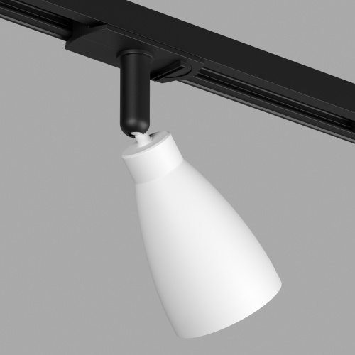 DK6050-BW+BK Трековый светильник IP 20, 15 Вт, GU10, черный с белым, алюминий, пластик фото 2
