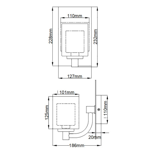 Бра для ванных комнат Quoizel, Арт. QZ-KOLT1-PC-BATH фото 6