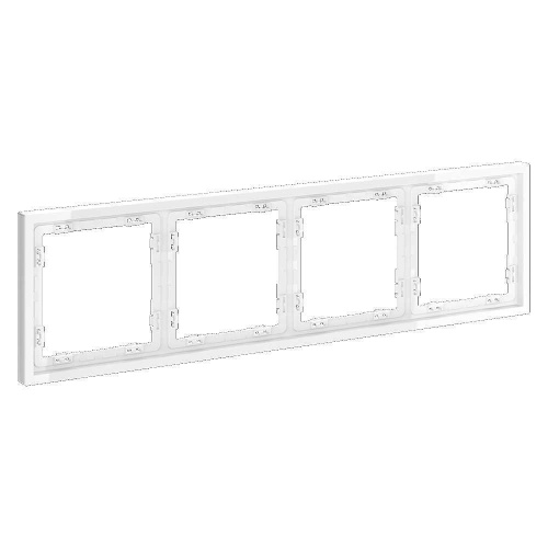 Рамка пластиковая Voltum S70 на 4 поста, (белый глянцевый) VLS100401 Рамка пластиковая Voltum S70 на 4 поста, (белый глянцевый) VLS100401