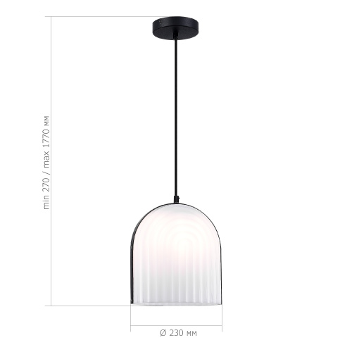 SL1302.403.01 Светильник подвесной ST-Luce Черный/Белый E27 LED 1*7W AIRE фото 2
