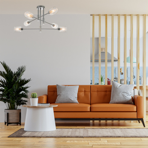 Светильник на штанге Escada 1140/6P E14*40W Silver/Chrome фото 5