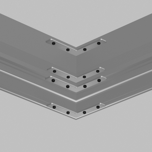 TR2019-AL Комплект угловых соединителей трека SLOTT, алюминий фото 4