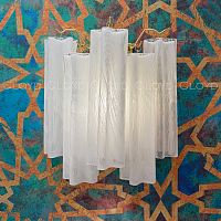 Бра Cloyd ANNO-B W1 / выс. 29 см - латунь светл. - стекло белые облака (арт.20467)