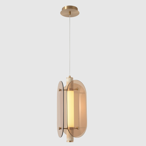 Светильник подвесной Crystal Lux AMARILLO SP18W LED BRASS фото 3