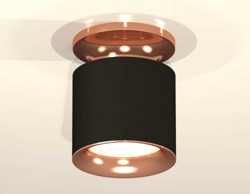 Комплект накладного светильника Ambrella light Techno Spot XS7402122 SBK/PPG черный песок/золото розовое полированное (N7930, C7402, N7015) фото 3