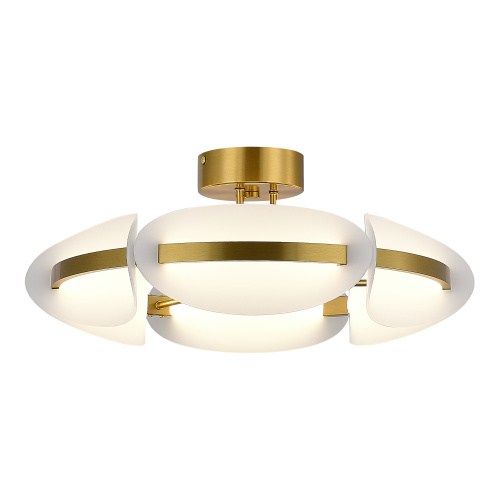 SL1304.302.45 Светильник потолочный ST-Luce латунь/белый LED 1*45W 3000K ETOILE