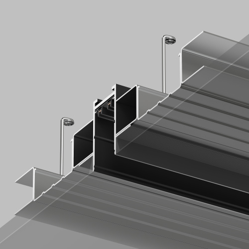 TR2012-BK Встраиваемый шинопровод SMART 2м под ГКЛ, черный фото 5