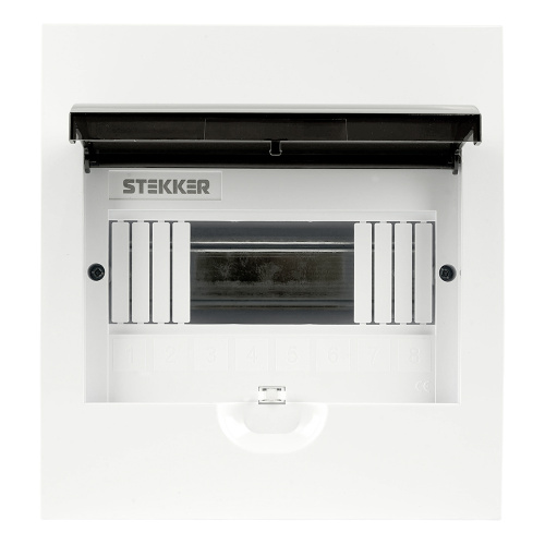 Бокс встраиваемый STEKKER EBX50-4/08-50 8 модулей, пластик, серия ArcaLight фото 3