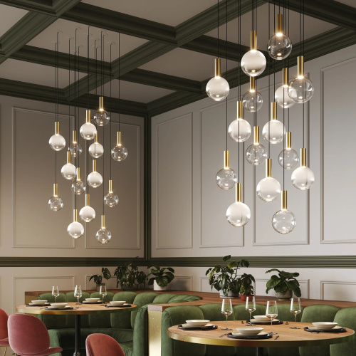 Подвесной светильник Sfera Gold/sandblasted фото 3