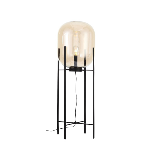 SL1050.525.01 Торшер ST-Luce Черный/Коньячный E27 1*40W (из 2-х коробок) BURASCA фото 4