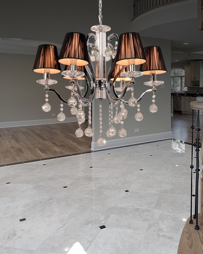 Хрустальная подвесная люстра Lumina Deco Bellisica LDP 8033-6 BK фото 4