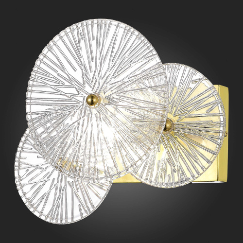 SL1657.201.01 Бра ST-Luce Золотистый/Прозрачный E14 1*40W FLERO фото 6