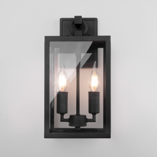 Уличный настенный светильник Candle D 35150/D черный фото 2