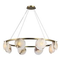 utsenka-SL1520.303.08 Светильник подвесной ST-Luce Латунь/Алебастр G9 8*5W 4000K CLAM
